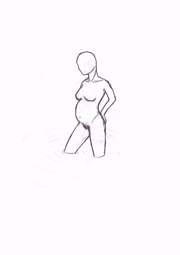 pregnant woman drawing. How To Draw A Pregnant Woman